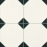 Dlažba Realonda Octagon black 33x33 cm mat OCTAGONBK