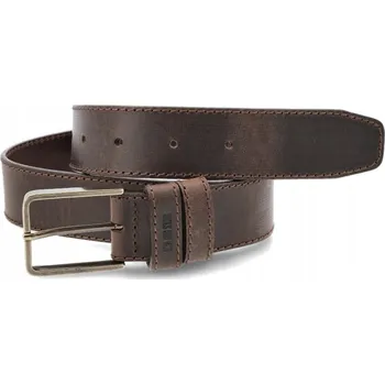 Opasek Kožený Opasek Pánský BIG STAR Hnědý Pásek Klasická spona Elegantní 105 cm