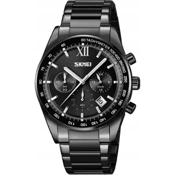 Hodinky Pánské hodinky Skmei 9096BKBK, s datumem a chronografem - ideální jako dárek