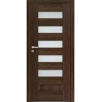 Interiérové dveře Interiérové rámové dveře Scala B5 s obdelným a horizontálním prosklením. Dveře mají rám z MDF desky.