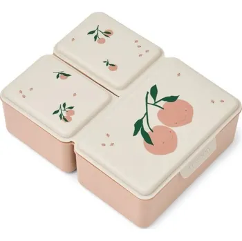 Svačinový box LIEWOOD Driss obědový box Peach/Sea shell