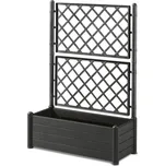 STEFANPLAST Truhlík 80 l s treláží/mřížkou, antracit