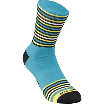 Pánské ponožky Ponožky Specialized Full Stripe sock niceblu/blk/yel M