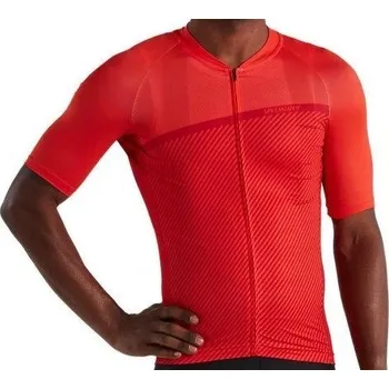 cyklistický dres Dres Specialized SL Stripe jersey SS rocket red M 2021 - doprava zdarma