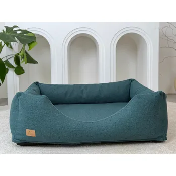 Pelíšek pro psa beBOBI ortopedický pelíšek petrolej Velikost: S 70x55 cm