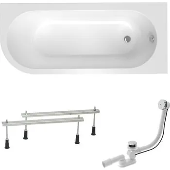 Asymetrická vana Laguna Rajka 170x72,5 cm akrylát pravá SIKOVRAJ170PAN