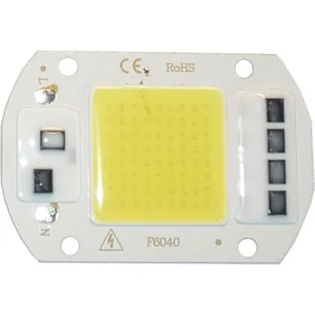 Polovodič LED 50W, bílá 6000K, 5000lm, 120°, napájení 230VAC