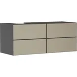 Skříňka pod umyvadlo pod desku Hansgrohe Xevolos E 137x55,5x55 cm břidlicová matná šedá mat 54238390