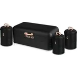 Chlebovka a dóza na potraviny sada 4 ks Black Rose Collection