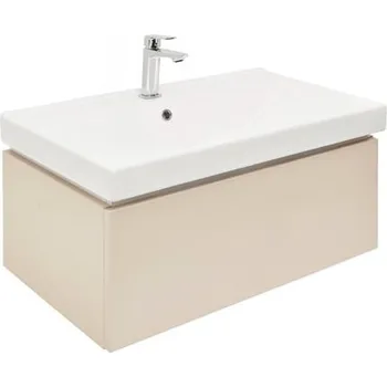 Koupelnový nábytek Koupelnová skříňka s umyvadlem SAT Feel 80x30x46 cm pískově béžová mat SATFEEL80BEU1B