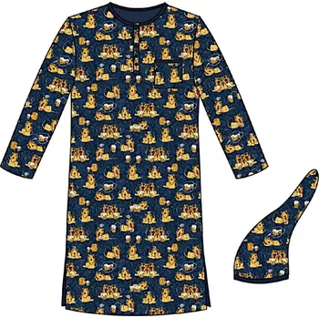 Pánské pyžamo Košile Cornette 110/10 673001 dl/r S-2XL Barva: tmavě modrá, Velikost: L