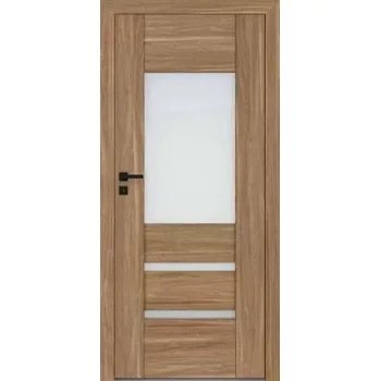 Interiérové dveře Interiérové rámové dveře REVA 3 s obdelným a horizontálním prosklením. Dveře mají rám z MDF desky.
