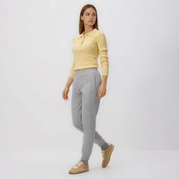 Dámské kalhoty Reserved - Teplákové kalhoty se stahováním - světle šedá - 019HT-09M - 019HT-09M-S