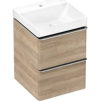 Koupelnový nábytek Skříňka s umyvadlem Hansgrohe Xelu Q 50x69,5x48 cm přírodní dub 54370000