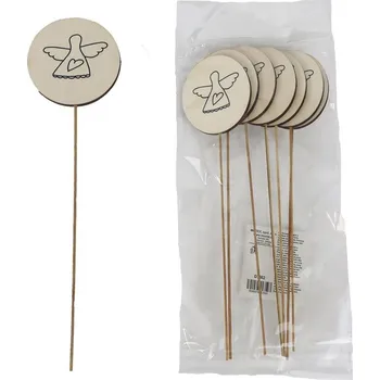 Dekorační zápich s andílkem, 8 ks D7862