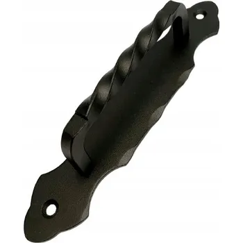 Dveřní kování KLIKA MADLO RETRO KOVANÉ ČERNÉ PRO POSUVNÉ DVEŘE