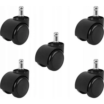 Kolečka ke kancelářské židli Malatec 5 ks černá