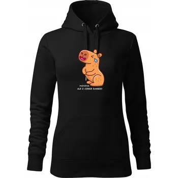 Dámská mikina Mikina s kapucí dámská test černá vel S