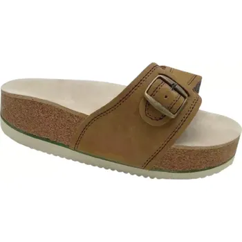Dámská zdravotní obuv Korkové pantofle na klínku - sv.hnědé, vel. 36 - 42 vel. 36 - délka vnitřní stélky 23,5 cm