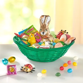 Velikonoční dekorace Velikonoční košík s cukrovinkami 000
