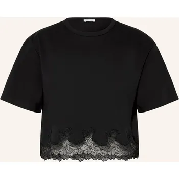 Dámské tričko Patrizia Pepe Dámské Tričko S Krajkou, černá, 34
