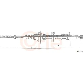 Spojkové lanko Tažné lanko, ovládání spojky COFLE 92.10.386