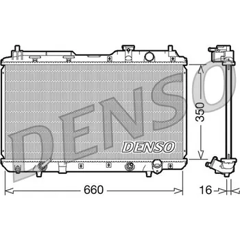 Auto-moto Chladič, chlazení motoru DENSO DRM40010