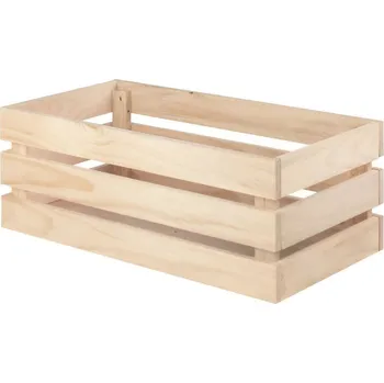 Úložný box Astigarraga Nova Dřevěná bedna, 68 × 33 × 26 cm, borovice&nbsp;NVCSXL.99