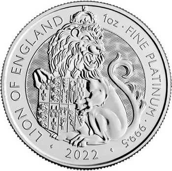 Platinová mince 1 Oz The Tudor Beasts The Lion 2022
