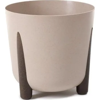 Květináč Lamela LAMELA, Květináč FRIDA průměr 30 cm, coffee LATTÉ