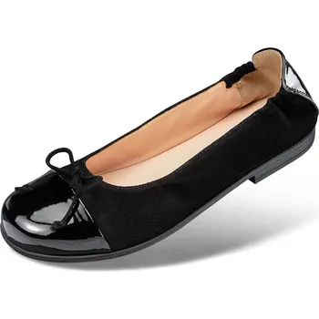 Dámská zdravotní obuv Dámské elegantní baleríny, velurová useň, černá: 37