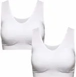 GREENICE Bezešvé podprsenky velké velikosti GREE-2377 2ks Barva: Bílá, Velikost: 4XL/5XL