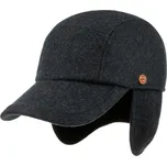 Pánská zimní modro-šedá kšiltovka - Mayser Tino (ušní klapky) - vlna a SympaTex® Velikost: 57 cm (M)