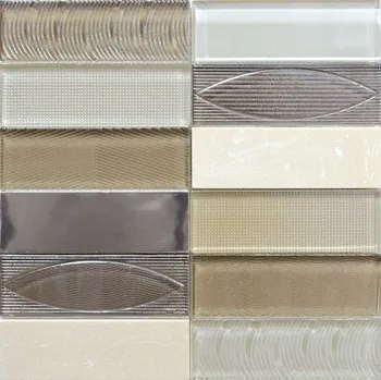 Obklad Skleněná mozaika Mosavit Geo beige 30x30 cm mat / lesk GEOBE