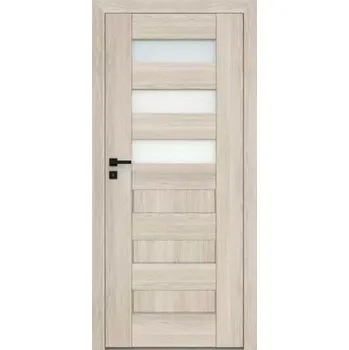 Interiérové dveře Interiérové rámové dveře Scala A3 s obdelným a horizontálním prosklením. Dveře mají rám z MDF desky.