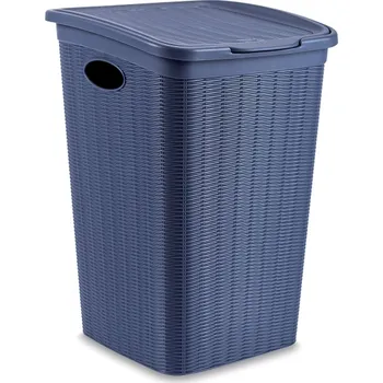 Koš na prádlo STEFANPLAST Koš na prádlo Elegance 50 l, modrý