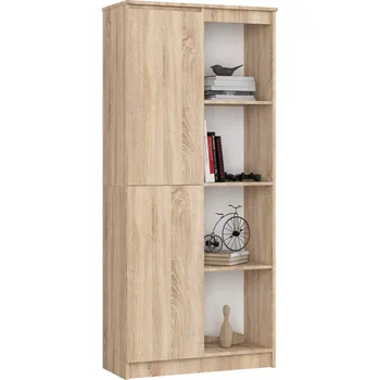 regál Regál Rexa 80 cm 1 skříňka a 4 police dub sonoma