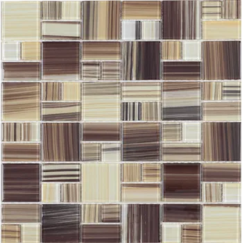 Obklad Skleněná mozaika Premium Mosaic vícebarevná 30x30 cm mat MOS4823MIX2HP