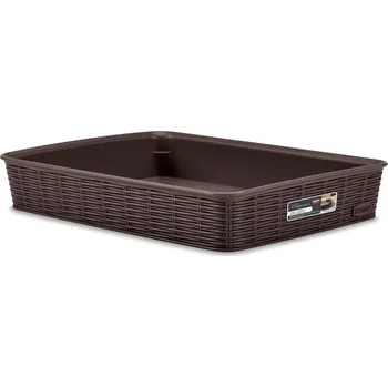 Úložný box STEFANPLAST Elegance 30952 Úložný koš L, hnědý