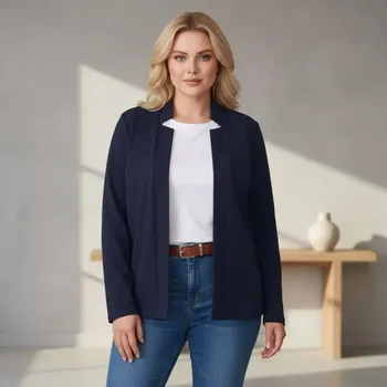 Dámské sako Dámský kardigan Sylwia tmavě modrý M3489