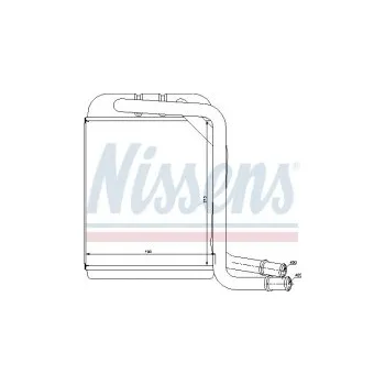 Chladič motoru Výměník tepla NISSENS 73976
