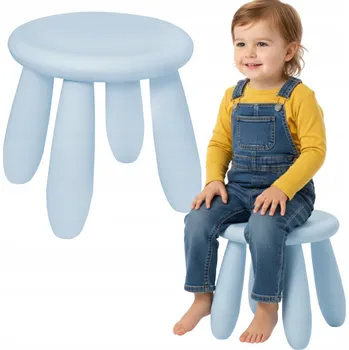 Jídelní židlička Dětská židle do dětského pokoje modrá pohodlná