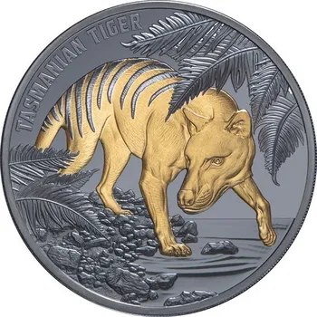 Sběratelství Tasmanian Tiger (2026) - 1 Oz - stříbrná black proof sběratelská mince