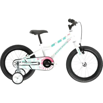 Dětské kolo Kolo Kross Mini 3.0 16'' bílá/zelená/růžová 2023 - doprava zdarma