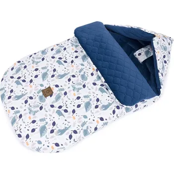 Podzimní/jarní fusak bavlna a prošívaný samet, navy