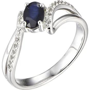 Prsten Brilio Silver Stříbrný prsten se safírem Precious Stone SR09000B 58 mm + 2 měsíce na vrácení zboží