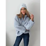 Mishel Plyšová bunda světle modrá Velikost: UNI