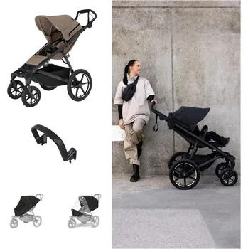 Kočárek THULE Urban Glide 4-wheel Sportovní kočárek s příslušenstvím A - Tinted Taupe