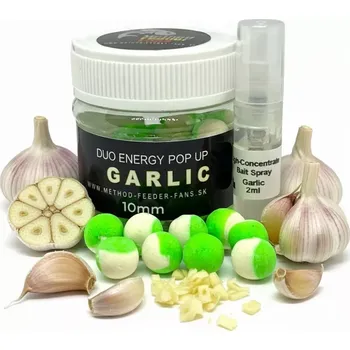 Boilies METHOD FEEDER FANS Plovoucí Boilies Duo Energy Česnek 12mm 50ml (METHOD FEEDER FANS Plovoucí Boilies Duo Energy Česnek 12mm 50ml)