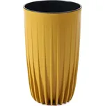Lamela LAMELA, Květináč MIRA průměr 25 cm, vysoký, hořčicový